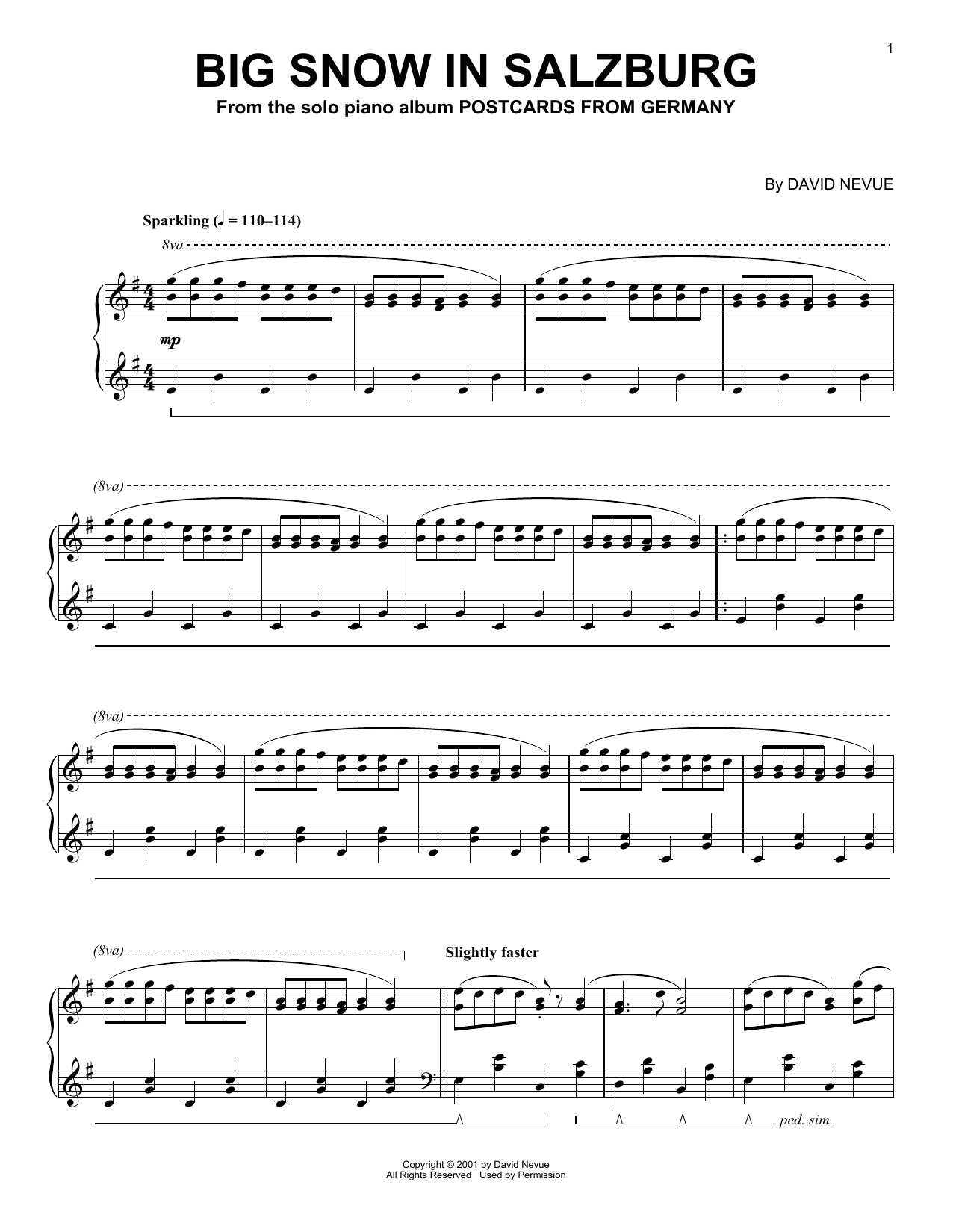 Learn to play David Nevue Big Snow In Salzburg sheet music for Piano Solo in minutes. Price: 7.8900$ David Nevue Big Snow In Salzburg sheet music notes and chords arranged for Piano Solo