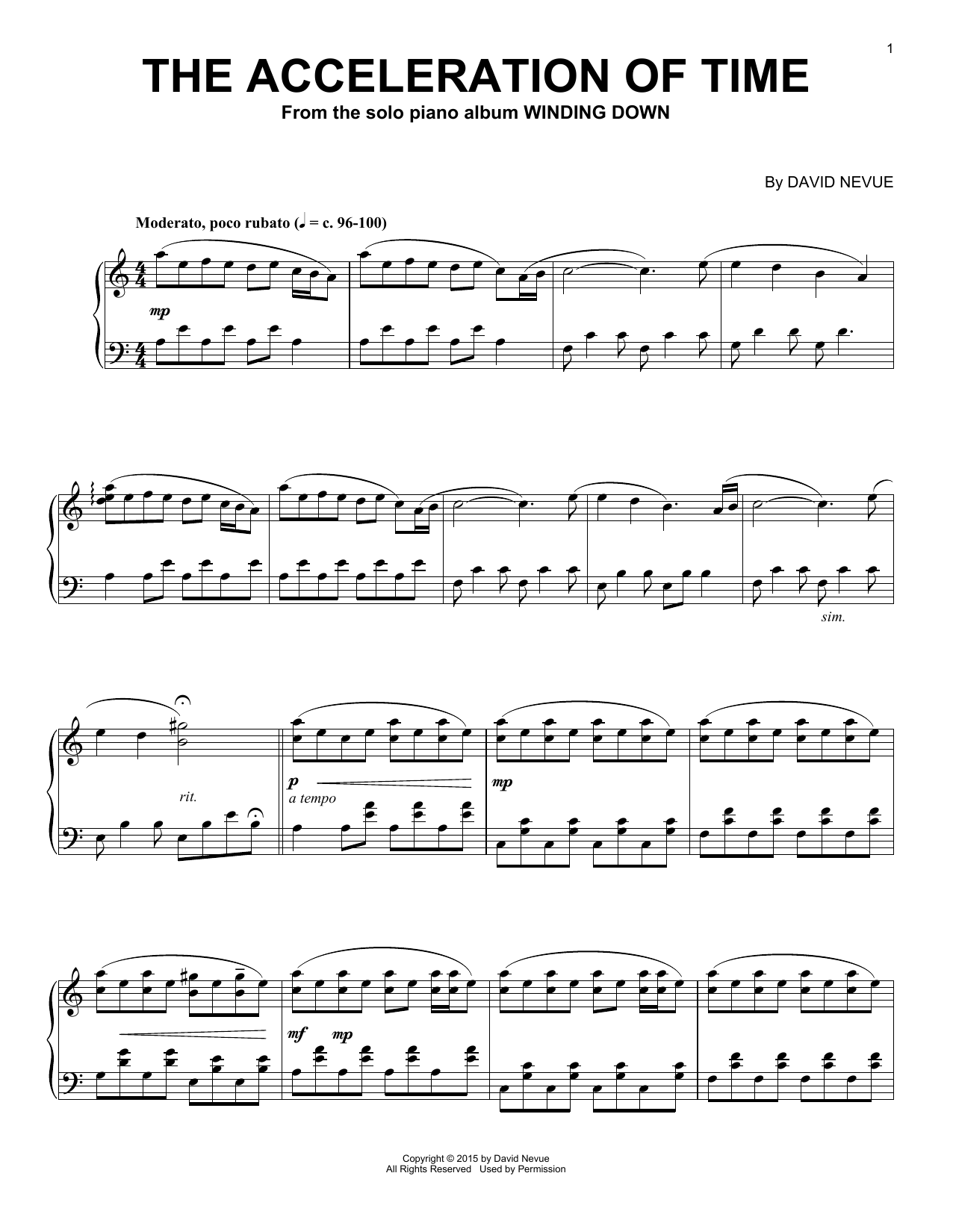 Learn to play David Nevue The Acceleration Of Time sheet music for Piano Solo in minutes. Price: 7.8900$ David Nevue The Acceleration Of Time sheet music notes and chords arranged for Piano Solo