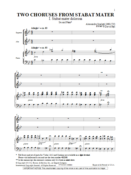 Learn to play David Rayl Two Choruses From David Rayl Two Choruses From