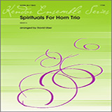 Download or print David Uber Spirituals For Horn Trio - Full Score Sheet Music Printable PDF 5-page score for Spiritual / arranged Brass Ensemble SKU: 341031.