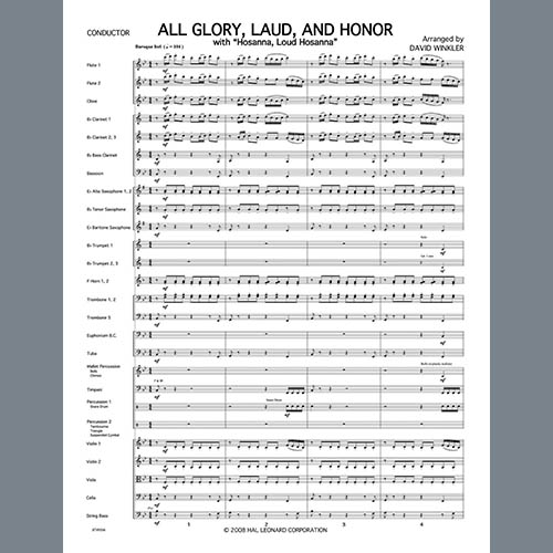 Easily Download David Winkler Printable PDF piano music notes, guitar tabs for Full Orchestra. Transpose or transcribe this score in no time - Learn how to play song progression.