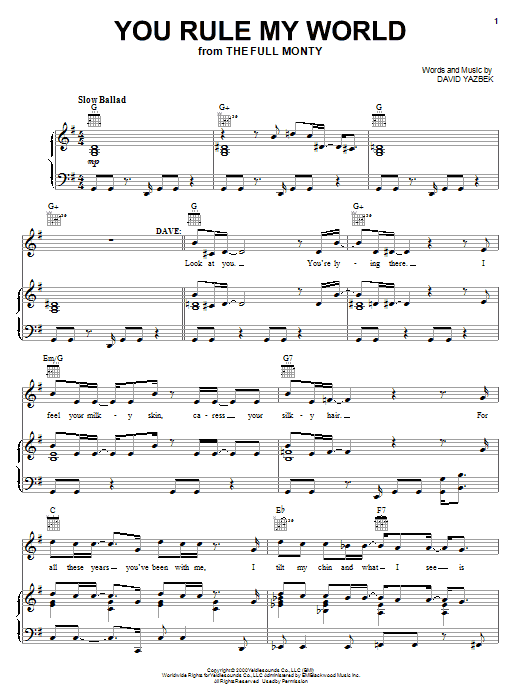 Learn to play David Yazbek You Rule My World sheet music for Violin Solo in minutes. David Yazbek You Rule My World sheet music notes and chords. Download Printable PDF.