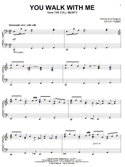 Learn to play David Yazbek You Walk With Me sheet music for Lead Sheet / Fake Book in minutes. Price: 5.9900$ David Yazbek You Walk With Me sheet music notes and chords arranged for Lead Sheet / Fake Book