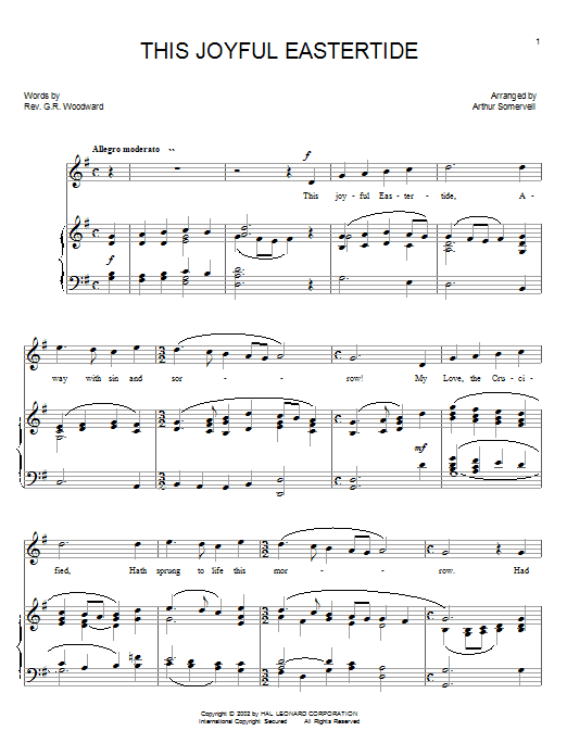 Davids Psalmen This Joyful Eastertide sheet music notes and chords. Download Printable PDF.