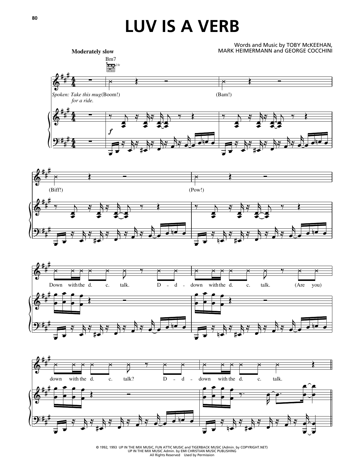 Dc Talk Luv Is A Verb Sheet Music Pdf Notes Chords Hip Hop Score Piano Vocal Guitar Right Hand Melody Download Printable Sku 197233