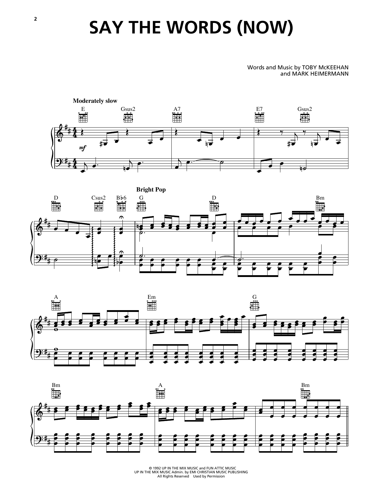 dc Talk Say The Word sheet music notes and chords arranged for Piano, Vocal & Guitar Chords (Right-Hand Melody)