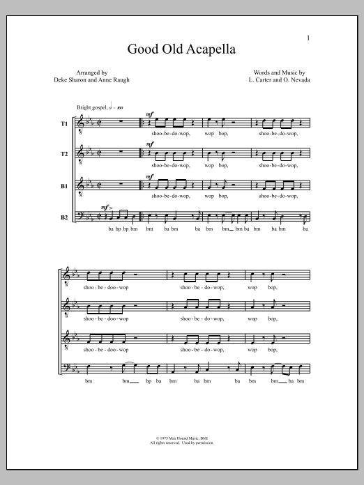 Deke Sharon Good Old Acappella sheet music notes and chords. Download Printable PDF.