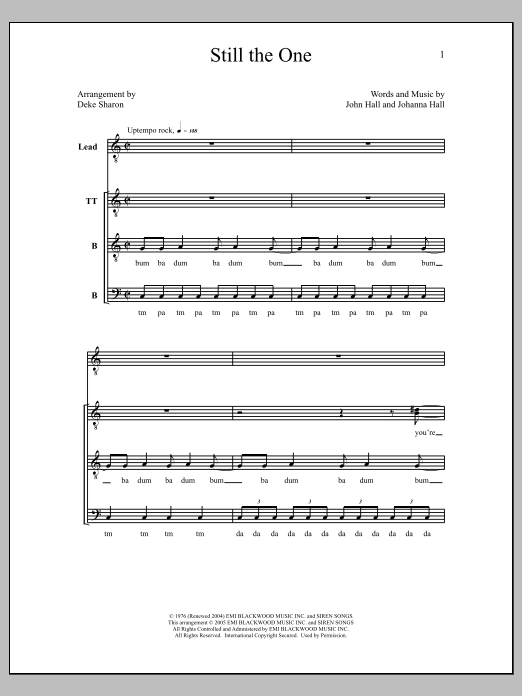 Deke Sharon Still the One sheet music notes and chords. Download Printable PDF.