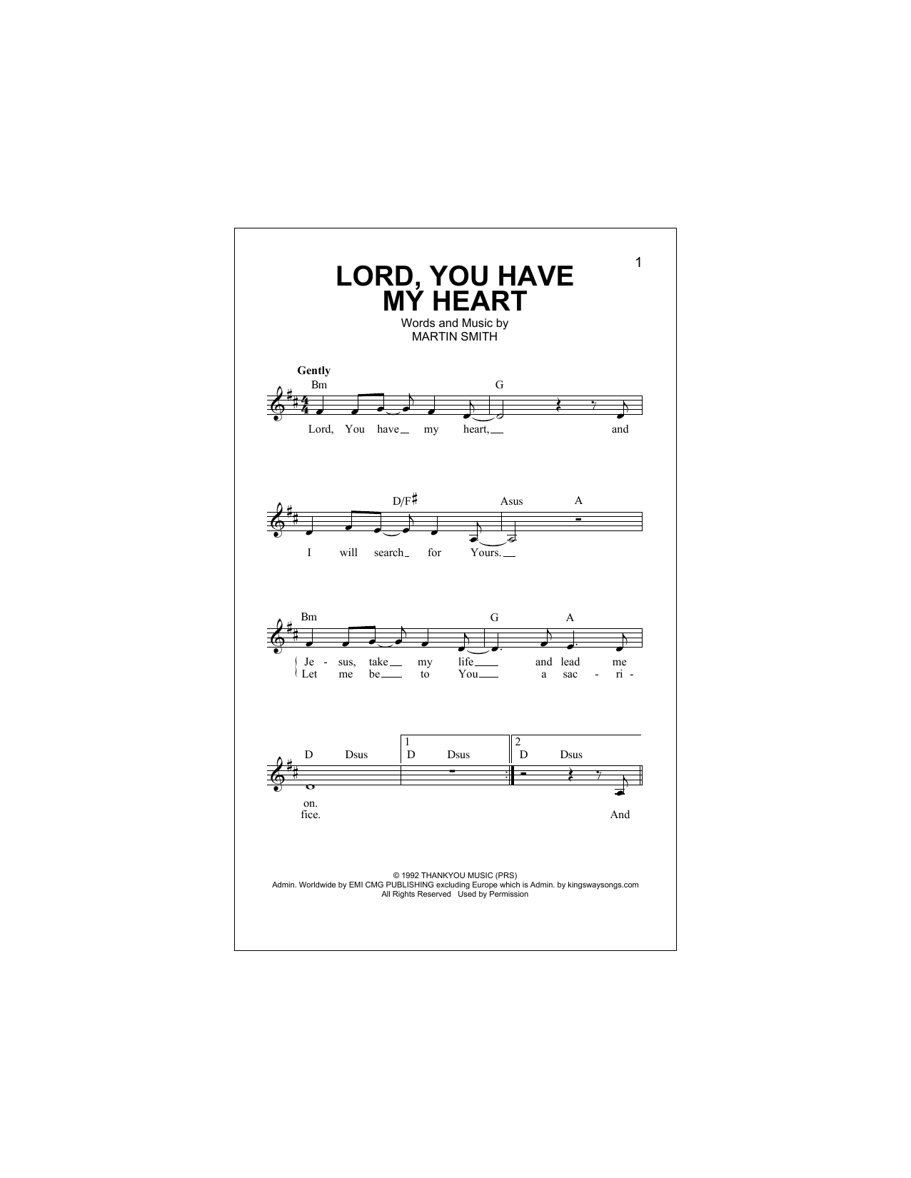 Learn to play Delirious Lord, You Have My Heart sheet music for Piano, Vocal & Guitar (Right-Hand Melody) in minutes. Delirious Lord, You Have My Heart sheet music notes and chords. Download Printable PDF.