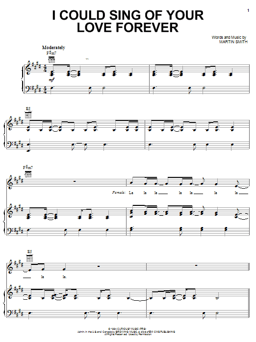 Delirious? I Could Sing Of Your Love Forever sheet music notes and chords. Download Printable PDF.