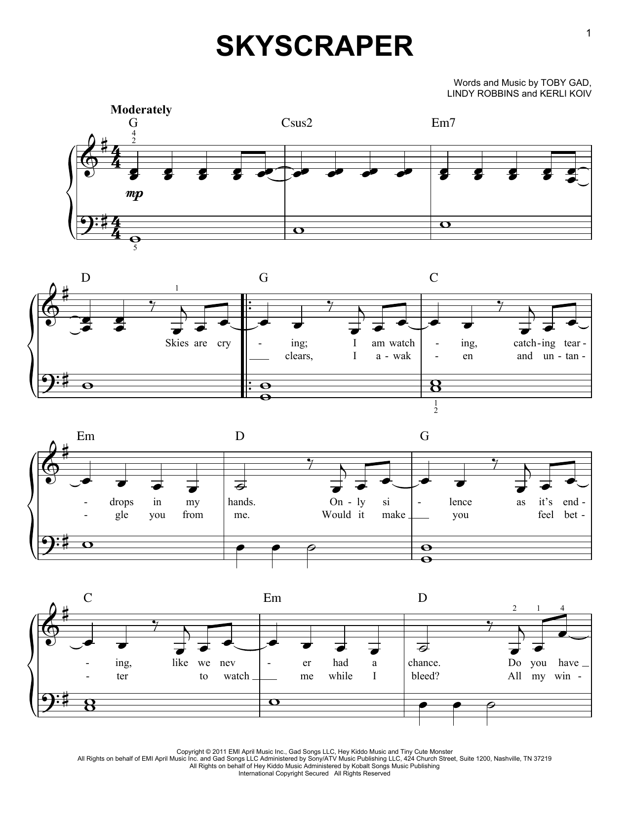 Download Demi Lovato 'Two Pieces' Sheet Music, Chords & Lyrics