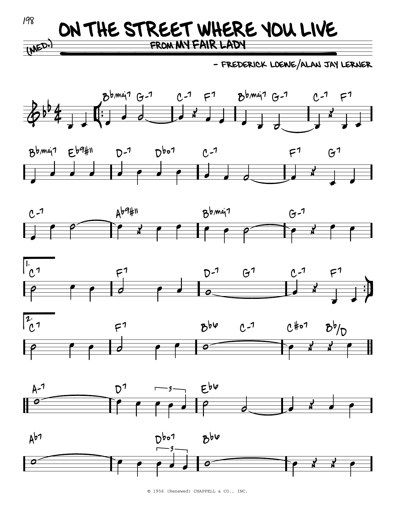 Dennis De Young On The Street Where You Live sheet music notes and chords. Download Printable PDF.