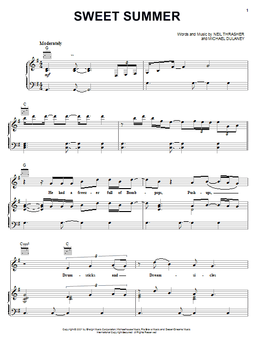 Diamond Rio Sweet Summer sheet music notes and chords. Download Printable PDF.