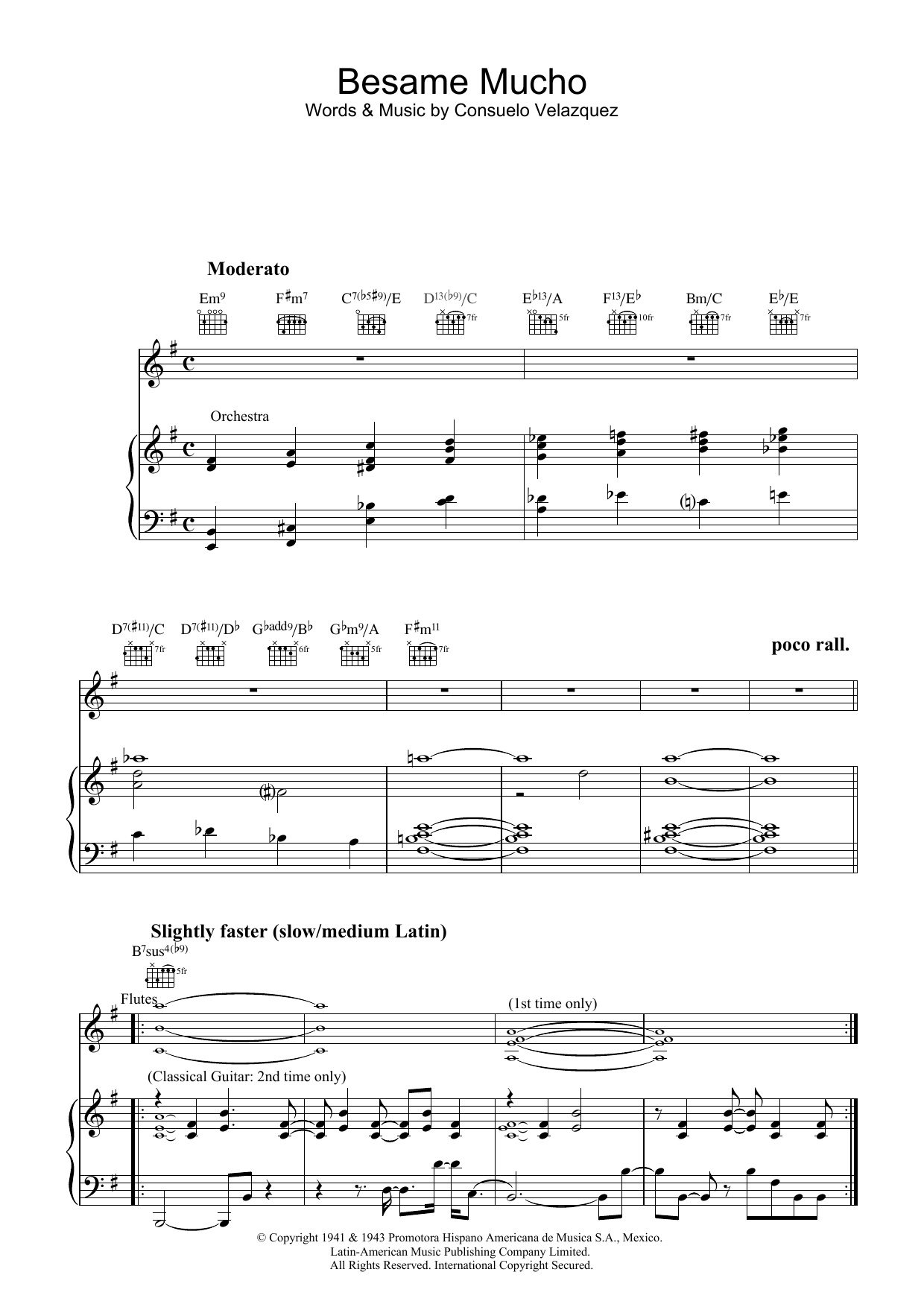 Diana Krall Besame Mucho sheet music notes and chords. Download Printable PDF.