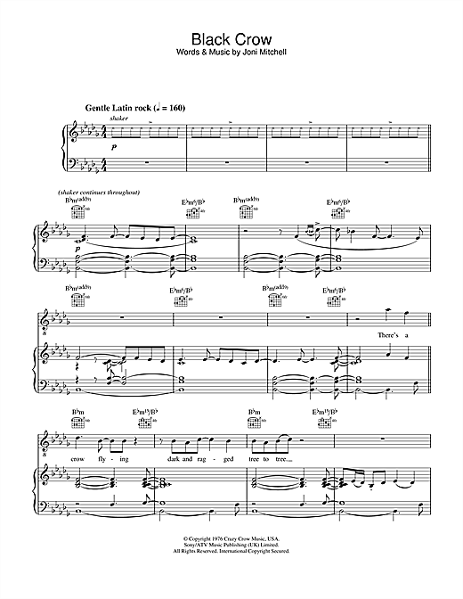 Diana Krall Black Crow sheet music notes and chords. Download Printable PDF.