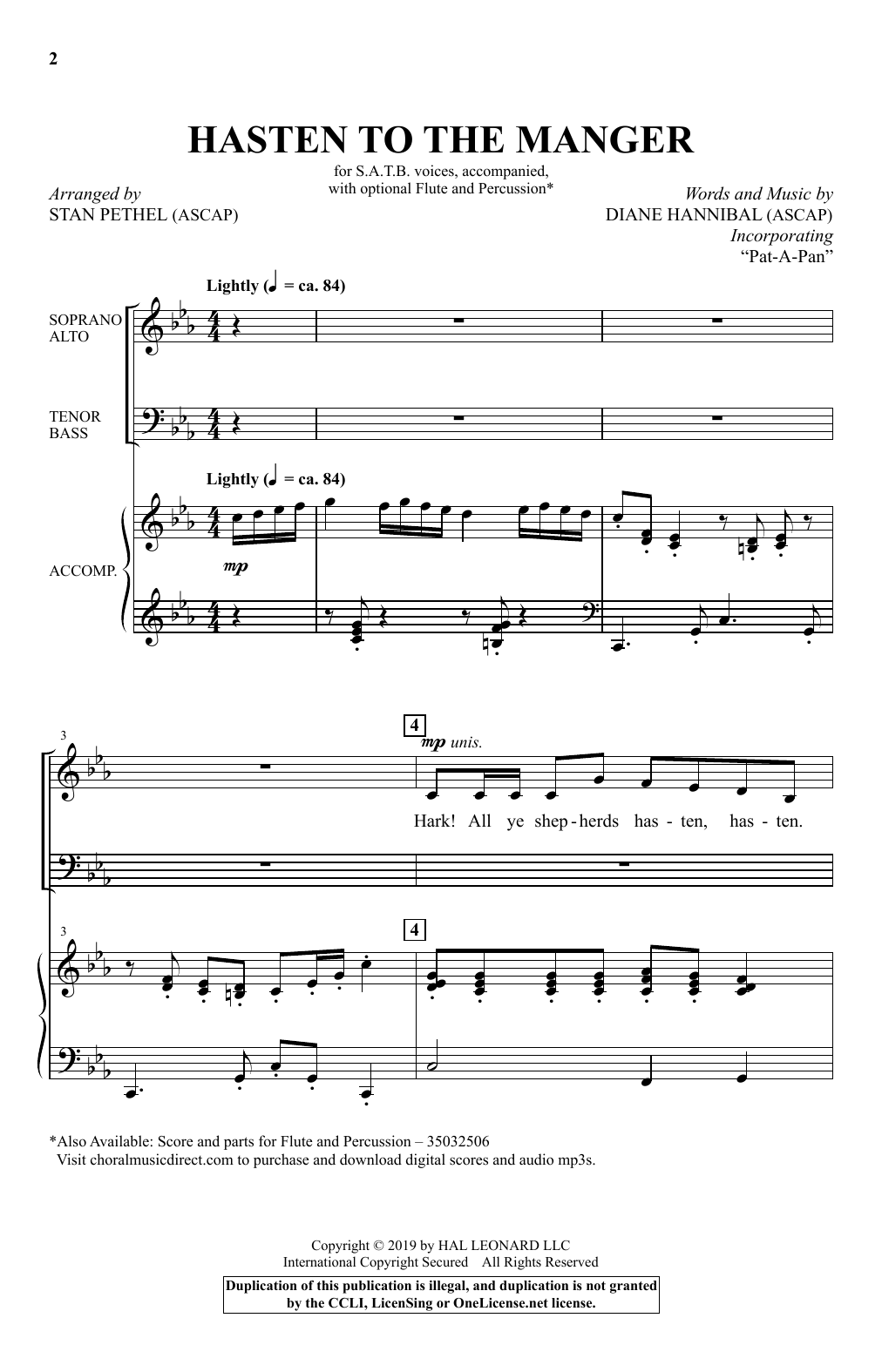Learn to play Diane Hannibal Hasten To The Manger (With Diane Hannibal Hasten To The Manger (With