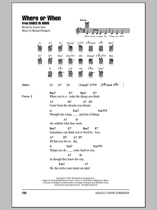 Learn to play Dion & The Belmonts Where Or When sheet music for Solo Guitar Tab in minutes. Dion & The Belmonts Where Or When sheet music notes and chords. Download Printable PDF.