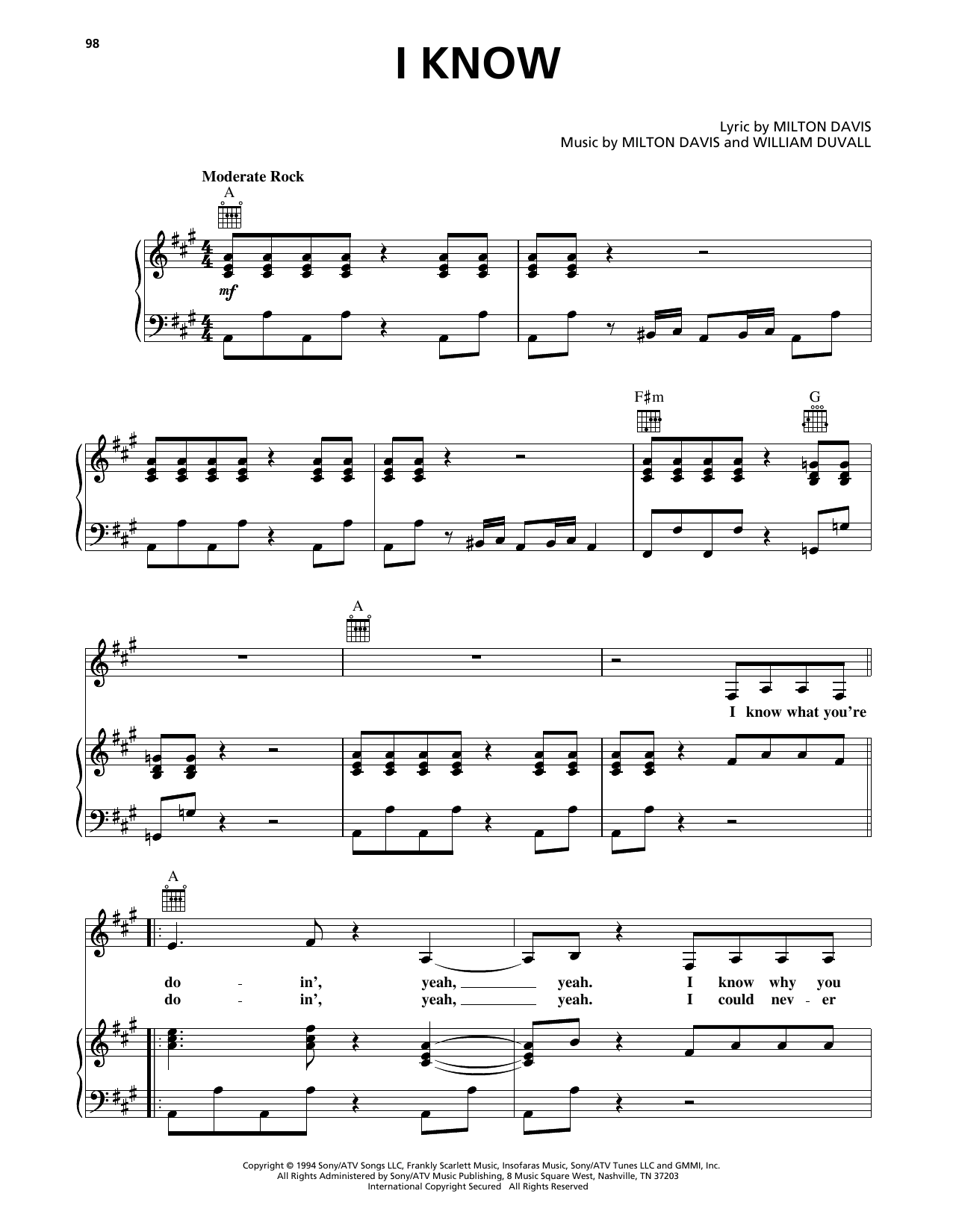 Dionne Farris I Know sheet music notes and chords. Download Printable PDF.