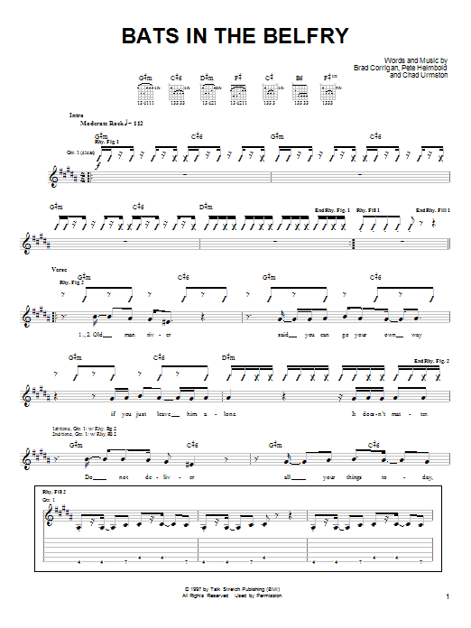 Dispatch Bats In The Belfry sheet music notes and chords. Download Printable PDF.
