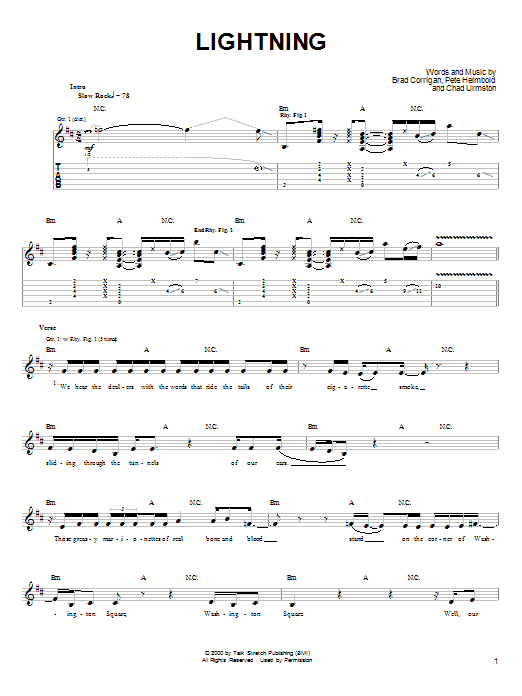 Dispatch Lightning sheet music notes and chords. Download Printable PDF.