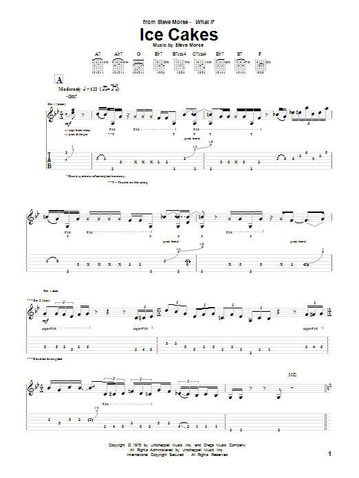 Dixie Dregs Ice Cakes sheet music notes and chords. Download Printable PDF.