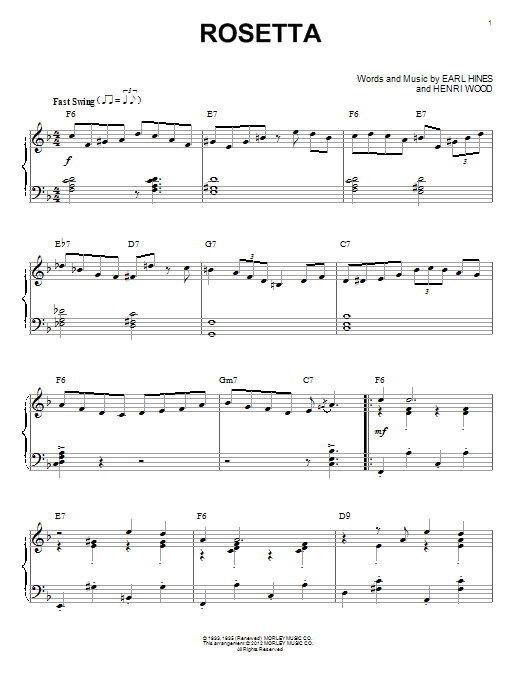 Learn to play Django Reinhardt Rosetta (arr. Brent Edstrom) sheet music for Piano Solo in minutes. Django Reinhardt Rosetta (arr. Brent Edstrom) sheet music notes and chords. Download Printable PDF.