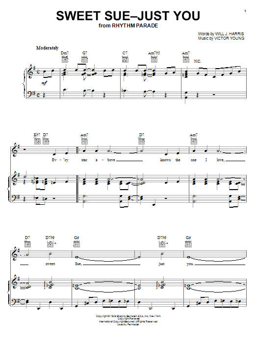 Django Reinhardt Sweet Sue-Just You sheet music notes and chords. Download Printable PDF.