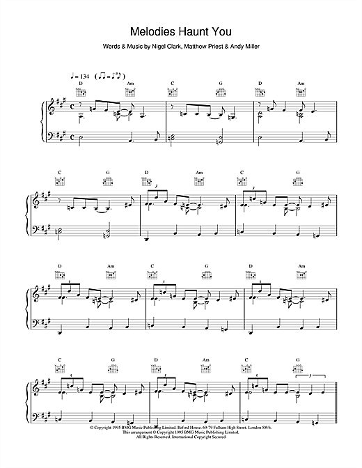 Dodgy Melodies Haunt You sheet music notes and chords. Download Printable PDF.