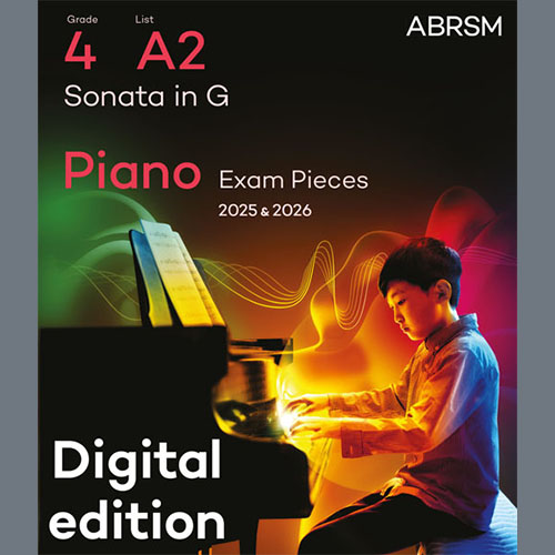 Domenico Cimarosa Sonata in G (Grade 4, list A2, from the ABRSM Piano Syllabus 2025 & 2026) Profile Image