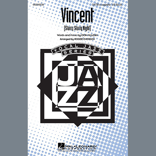 Don McLean Vincent (Starry Starry Night) (arr. Roger Emerson) Profile Image