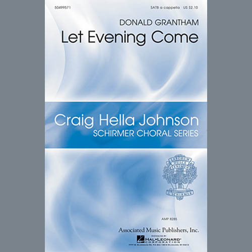 Donald Grantham Let Evening Come Profile Image