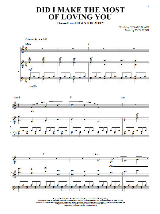 Learn to play Donald Black Did I Make The Most Of Loving You sheet music for Piano Solo in minutes. Donald Black Did I Make The Most Of Loving You sheet music notes and chords. Download Printable PDF.