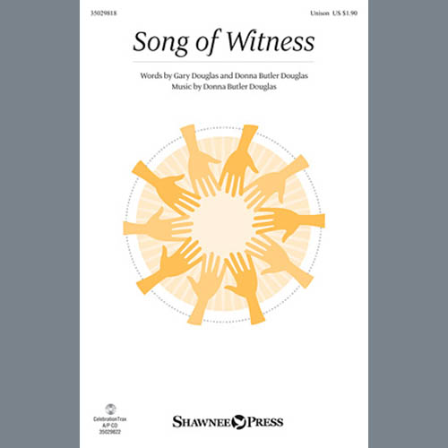 Easily Download Donna Butler Douglas Printable PDF piano music notes, guitar tabs for Unison Choir. Transpose or transcribe this score in no time - Learn how to play song progression.
