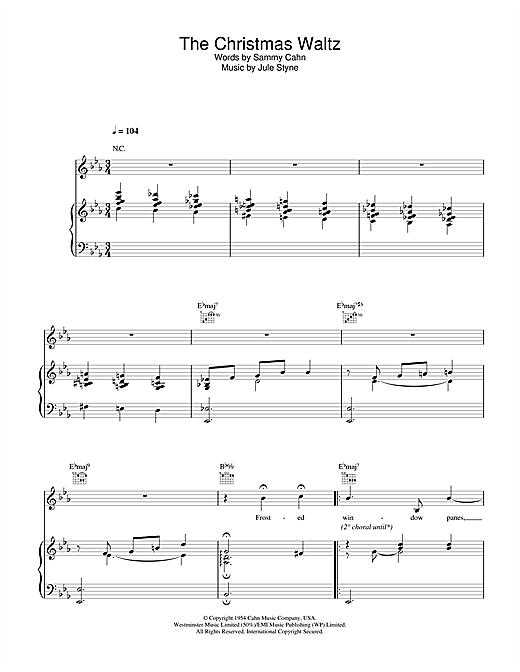 Learn to play Doris Day The Christmas Waltz sheet music for Piano, Vocal & Guitar in minutes. Price: 7.8900$ Doris Day The Christmas Waltz sheet music notes and chords. Download Printable PDF.