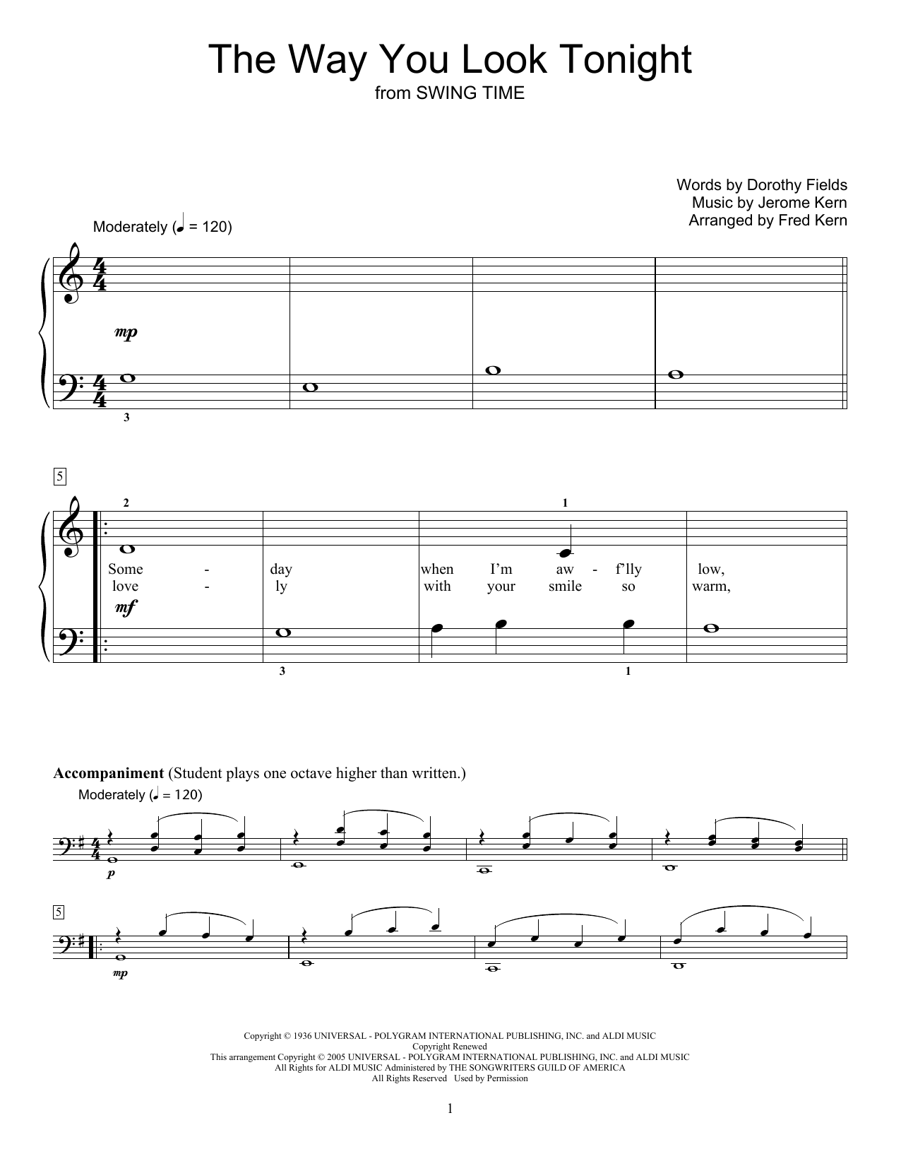 Learn to play Phillip Keveren The Way You Look Tonight sheet music for Educational Piano in minutes. Price: 6.9900$ Phillip Keveren The Way You Look Tonight sheet music notes and chords arranged for Educational Piano