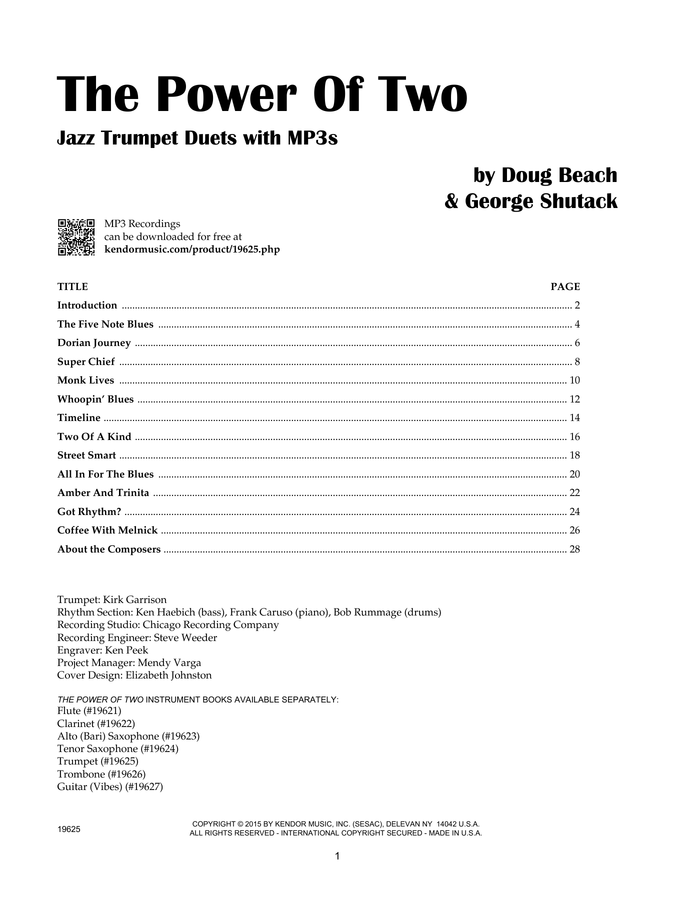 Learn to play Doug Beach The Power Of Two - Trumpet sheet music for Brass Ensemble in minutes. Price: 16.9900$ Doug Beach The Power Of Two - Trumpet sheet music notes and chords. Download Printable PDF.