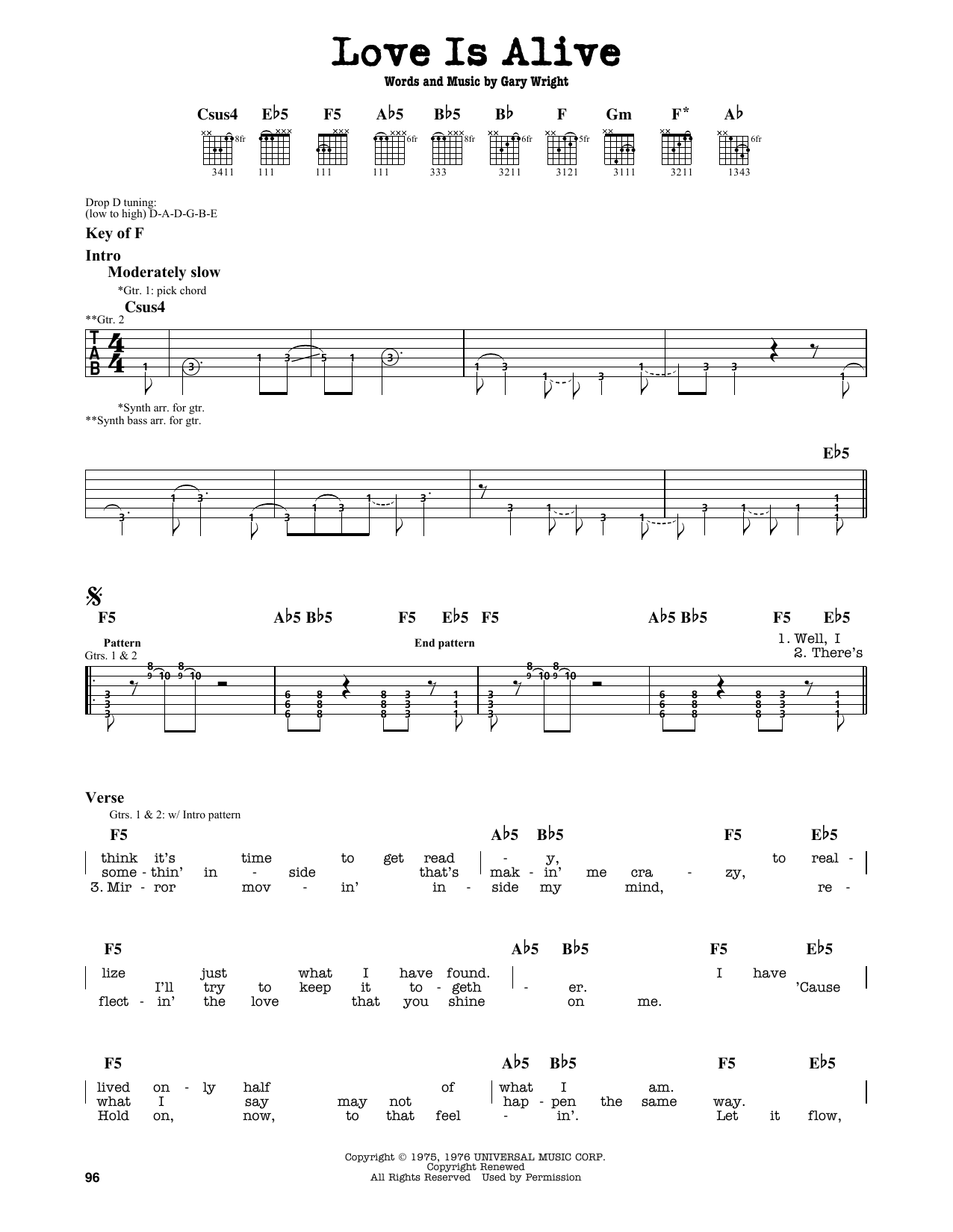 3rd Party Love Is Alive sheet music notes and chords. Download Printable PDF.