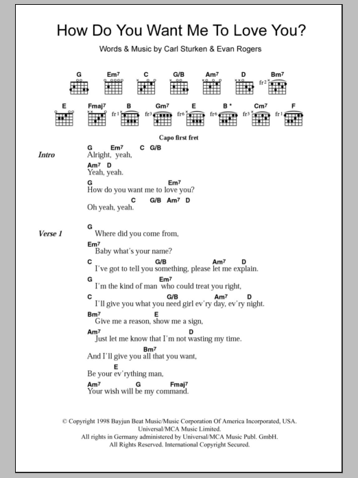 911 How Do You Want Me To Love You? sheet music notes and chords. Download Printable PDF.