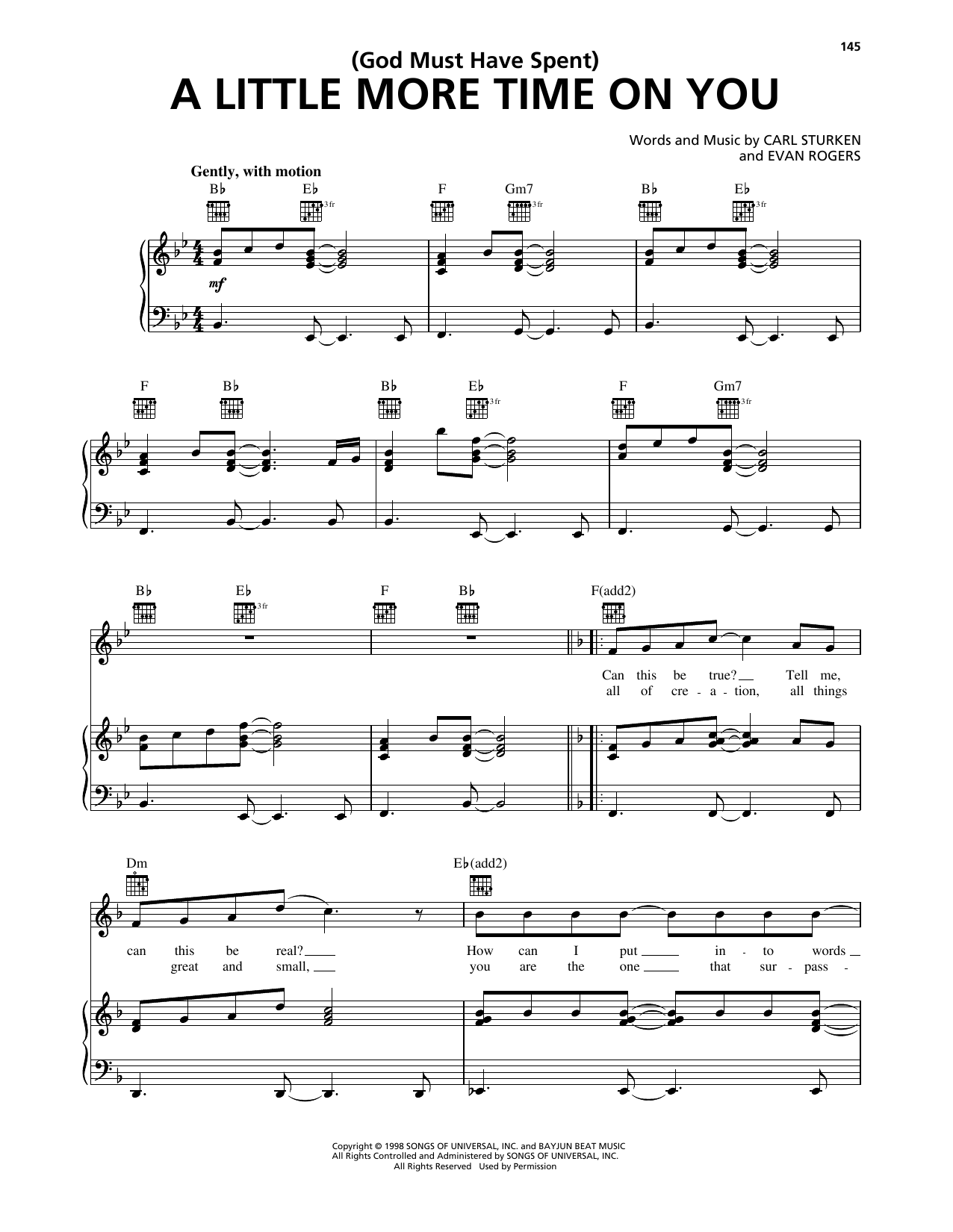 *NSYNC (God Must Have Spent) A Little More Time On You sheet music notes and chords. Download Printable PDF.