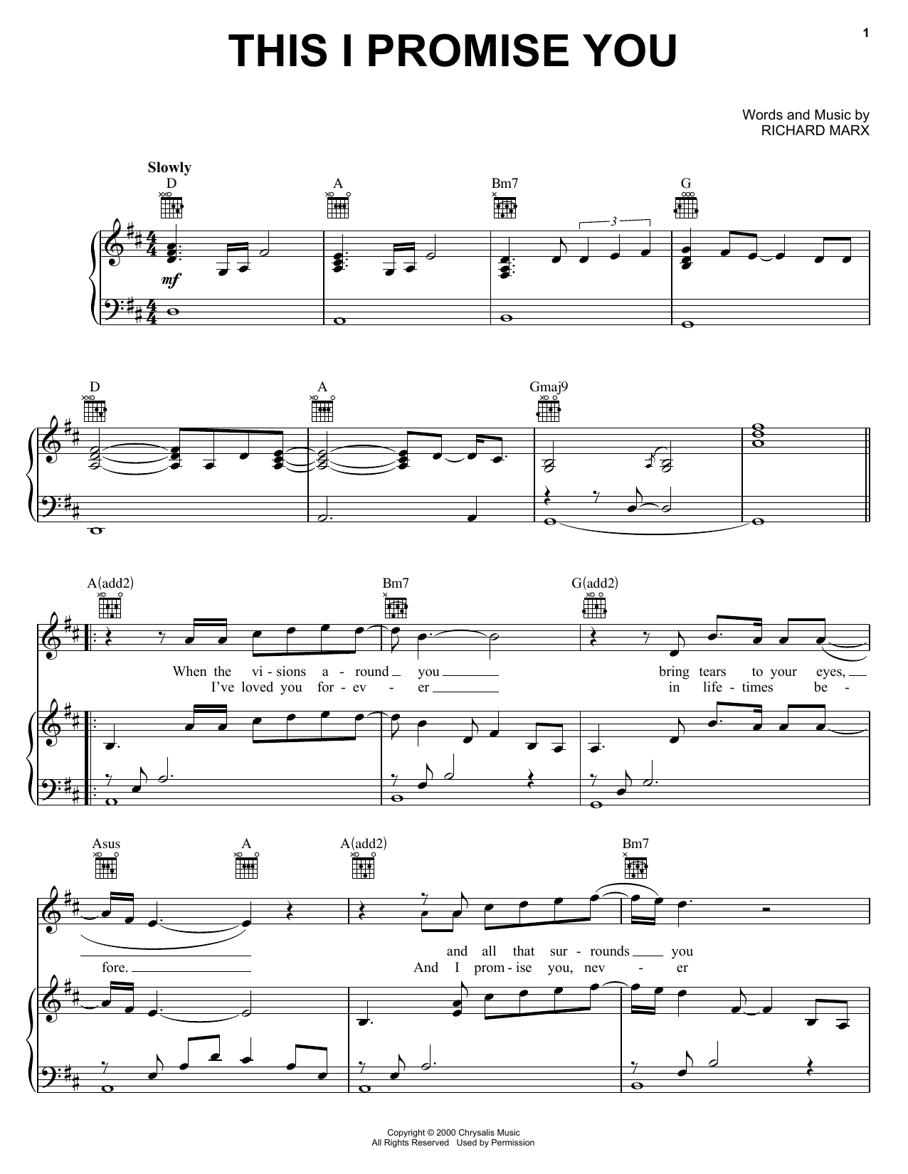 'N Sync This I Promise You sheet music notes and chords. Download Printable PDF.