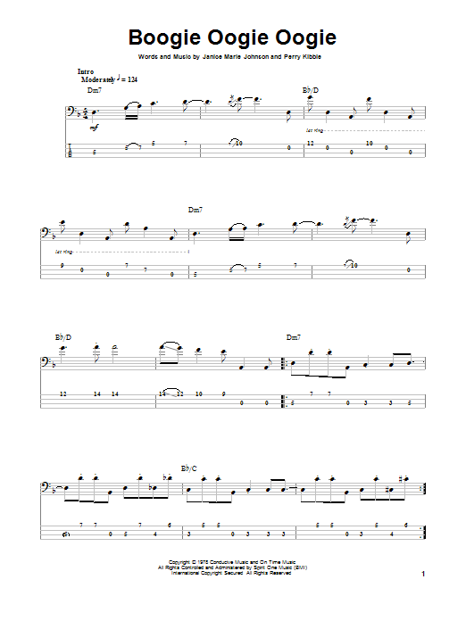 A Taste Of Honey Boogie Oogie Oogie sheet music notes and chords. Download Printable PDF.