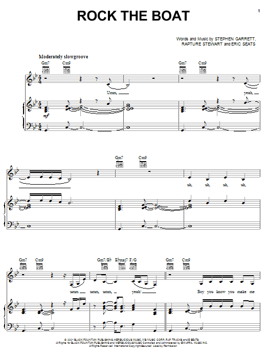 Learn to play Aaliyah Rock The Boat sheet music for Piano, Vocal & Guitar Chords (Right-Hand Melody) in minutes. Price: 7.8900$ Aaliyah Rock The Boat sheet music notes and chords arranged for Piano, Vocal & Guitar Chords (Right-Hand Melody)