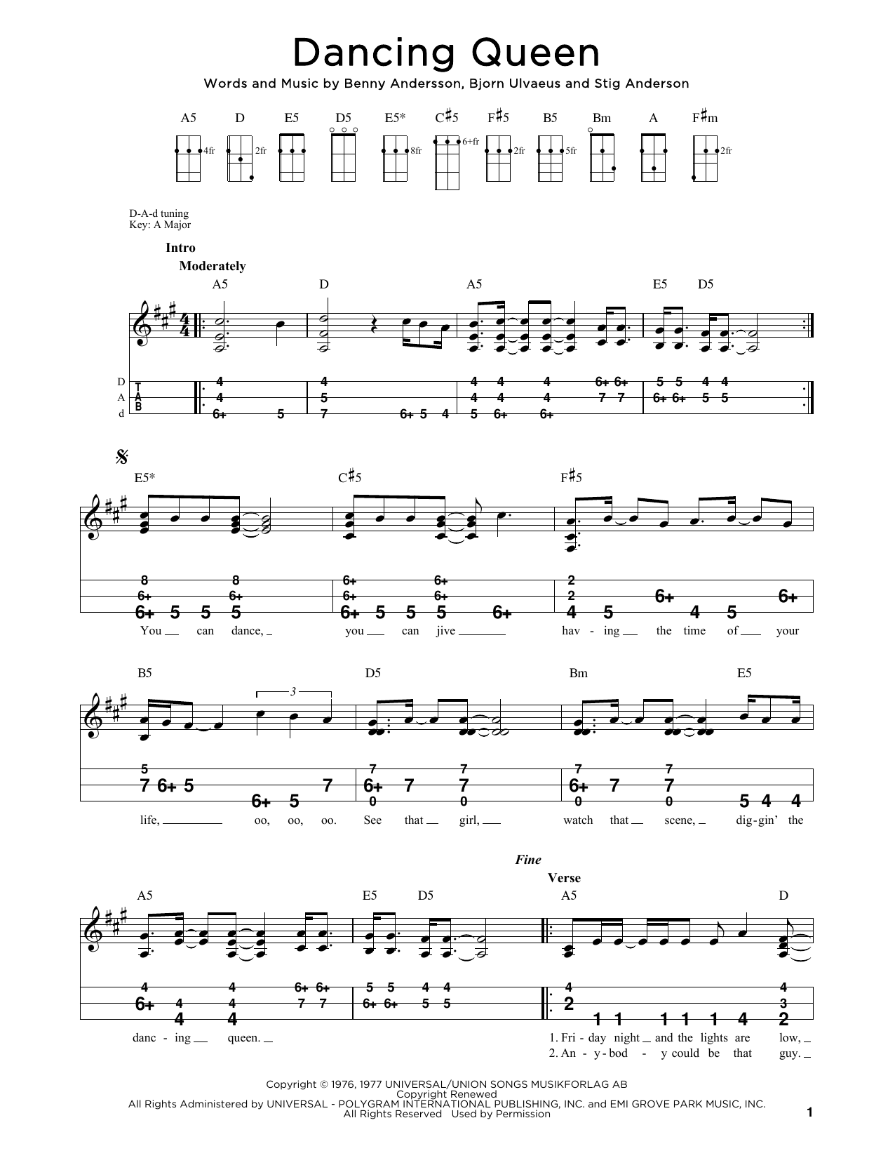 ABBA Dancing Queen (arr. Steven B. Eulberg) sheet music notes and chords. Download Printable PDF.