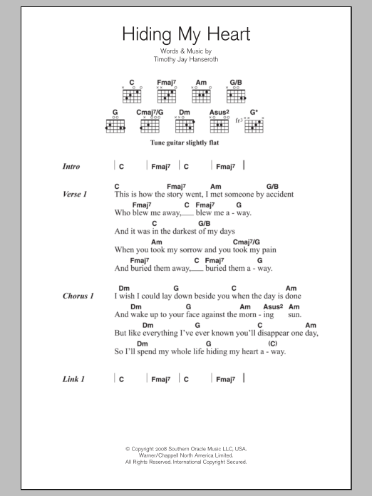 Adele Hiding My Heart sheet music notes and chords. Download Printable PDF.