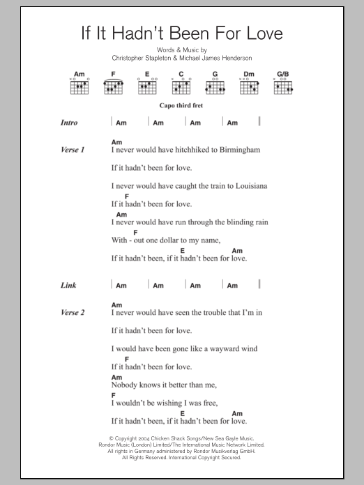 Adele If It Hadn't Been For Love sheet music notes and chords. Download Printable PDF.