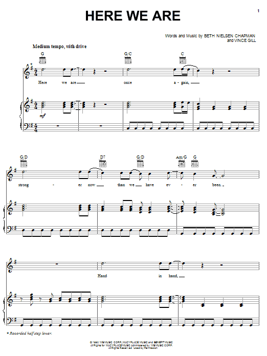 Learn to play Alabama Here We Are sheet music for Piano, Vocal & Guitar Chords (Right-Hand Melody) in minutes. Price: 7.8900$ Alabama Here We Are sheet music notes and chords arranged for Piano, Vocal & Guitar Chords (Right-Hand Melody)