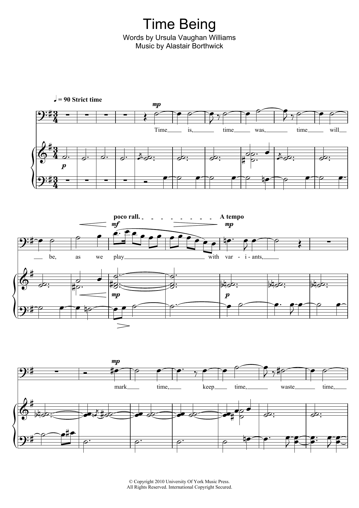 Learn to play Alastair Borthwick Time Being sheet music for Piano & Vocal in minutes. Price: 7.8900$ Alastair Borthwick Time Being sheet music notes and chords arranged for Piano & Vocal
