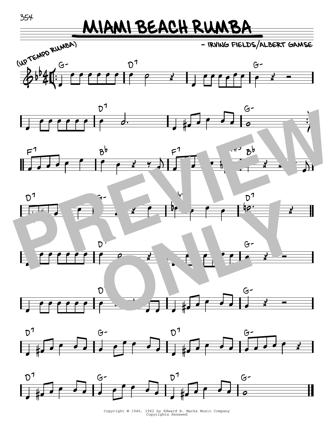 Albert Gamse Miami Beach Rumba sheet music notes and chords. Download Printable PDF.