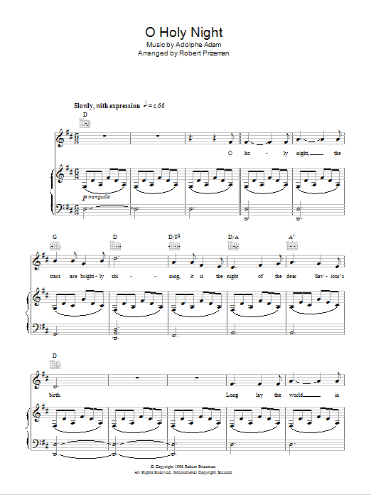 Aled Jones O Holy Night sheet music notes and chords. Download Printable PDF.