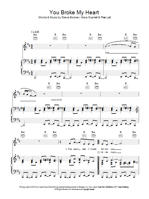Learn to play Alexandra Burke You Broke My Heart sheet music for Piano, Vocal & Guitar Chords in minutes. Price: 7.8900$ Alexandra Burke You Broke My Heart sheet music notes and chords arranged for Piano, Vocal & Guitar Chords